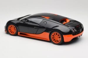 Bugatti Veyron Super Sport World Record Edition Carbon & Orange Minichamps 1:18 100110840 メタル - 画像 7/8