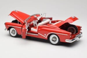 Buick Skylark レッド Motormax 1:18 411393-M1 メタル - 画像 5/8