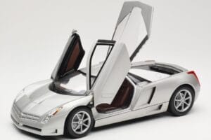 Cadillac Cien シルバー Hot Wheels 1:18 57296 メタル - 画像 2/8