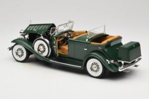 Cadillac Sport Phaeton グリーン Anson 1:18 30383 メタル - 画像 6/9