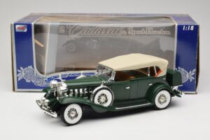 Cadillac Sport Phaeton グリーン Anson 1:18 30383 メタル - 画像 9/9