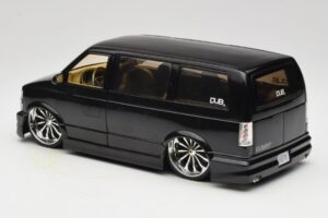 Chevrolet Astro Van Tuned ブラック Jada 1:18 63122 メタル - 画像 7/8