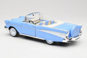 Chevrolet Bel Air カブリオレ ブルー Road Signature 1:18 55/1/0863 メタル - 画像 7/8