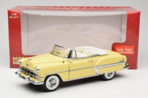 Chevrolet Bel Air カブリオレ イエロー Sun Star 1:18 1712 メタル - 画像 8/8