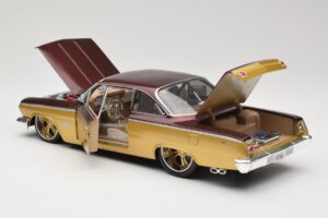 Chevrolet Bel Air ゴールド & ブラウン Maisto 1:18 31064 メタル - 画像 5/8