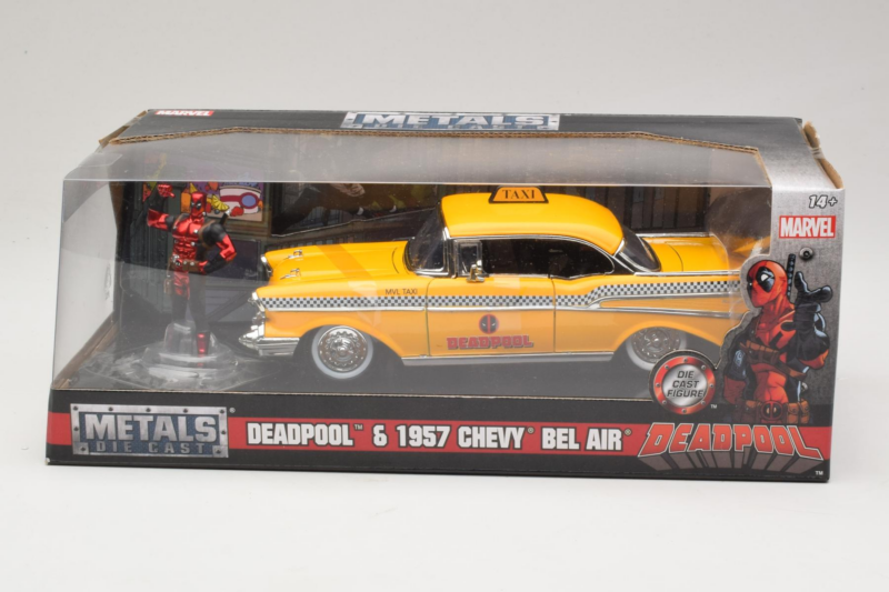 Chevrolet Bel Air Taxi Deadpool Metals Diecast 1:24 Chevrolet Bel Air Taxi Deadpool Metals Diecast 1:24 30290 メタル