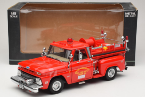 Chevrolet C-20 Fire Truck Sun Star 1:18 1383 メタル - 画像 6/6