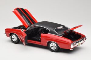 Chevrolet Chevelle SS 454 レッド Maisto 1:18 531892 メタル - 画像 5/8