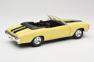 Chevrolet Chevelle SS 454 イエロー Maisto 1:18 531890 メタル - 画像 3/8