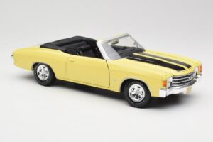 Chevrolet Chevelle SS 454 イエロー Maisto 1:18 531890 メタル - 画像 6/8