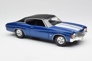 Chevrolet Chevelle SS 454 ブルー Maisto 1:18 531886 メタル - 画像 6/8