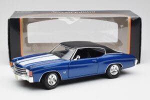 Chevrolet Chevelle SS 454 ブルー Maisto 1:18 531886 メタル - 画像 8/8