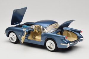Chevrolet Corvette C1 ブルー Mira 1:18 6105 メタル - 画像 5/8