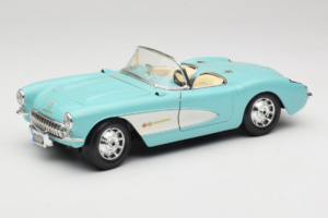 Chevrolet Corvette C1 ブルー & ホワイト Bburago 1:18 3024-M2 メタル