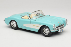 Chevrolet Corvette C1 ブルー & ホワイト Bburago 1:18 3024-M2 メタル - 画像 6/8