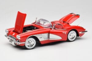 Chevrolet Corvette C1 レッド Motormax 1:18 73100TC メタル - 画像 2/8