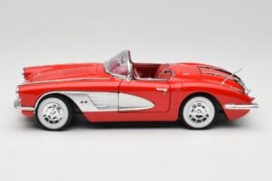 Chevrolet Corvette C1 レッド Motormax 1:18 73100TC メタル - 画像 4/8