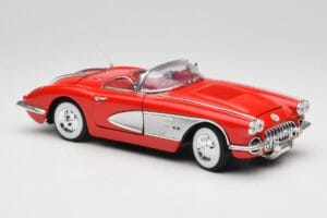 Chevrolet Corvette C1 レッド Motormax 1:18 73100TC メタル - 画像 6/8