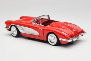 Chevrolet Corvette C1 レッド Motormax 1:18 73100TC メタル - 画像 7/8