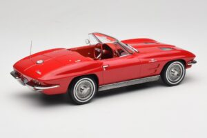 Chevrolet Corvette C2 Sting Ray カブリオレ Riverside Red Norev 1:18 189056 メタル - 画像 2/6