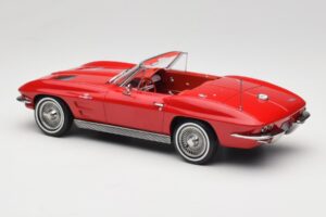 Chevrolet Corvette C2 Sting Ray カブリオレ Riverside Red Norev 1:18 189056 メタル - 画像 5/6