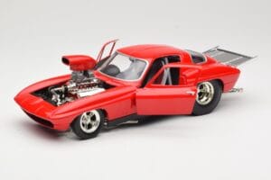 Chevrolet Corvette C3 Dragster レッド Hot Wheels 1:18 29226 メタル - 画像 2/8