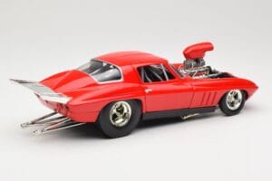 Chevrolet Corvette C3 Dragster レッド Hot Wheels 1:18 29226 メタル - 画像 3/8