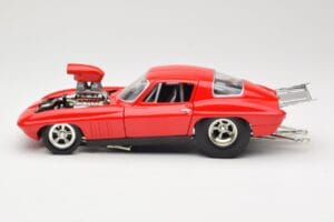 Chevrolet Corvette C3 Dragster レッド Hot Wheels 1:18 29226 メタル - 画像 4/8