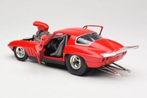 Chevrolet Corvette C3 Dragster レッド Hot Wheels 1:18 29226 メタル - 画像 5/8