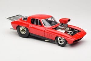 Chevrolet Corvette C3 Dragster レッド Hot Wheels 1:18 29226 メタル - 画像 6/8
