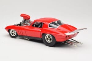 Chevrolet Corvette C3 Dragster レッド Hot Wheels 1:18 29226 メタル - 画像 7/8