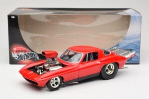 Chevrolet Corvette C3 Dragster レッド Hot Wheels 1:18 29226 メタル - 画像 8/8