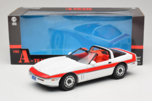 Chevrolet Corvette C4 A-Team ホワイト GreenLight 1:18 13532 メタル - 画像 8/8