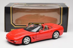 Chevrolet Corvette C5 カブリオレ レッド Bburago 1:18 3076 メタル - 画像 8/8