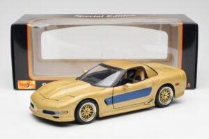 Chevrolet Corvette C5 Guldstrand Signature Edition ゴールド Maisto 1:18 31657 メタル - 画像 8/8