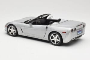 Chevrolet Corvette C6 カブリオレ シルバー Hot Wheels 1:18 B6052 メタル - 画像 7/8
