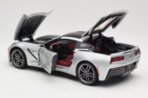 Chevrolet Corvette C7 シルバー Maisto 1:18 38132 メタル - 画像 5/8