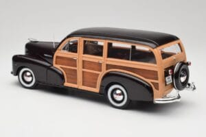 Chevrolet Fleetmaster Woody ブラック & Wood Panels Maisto 1:18 43697545B メタル - 画像 7/8