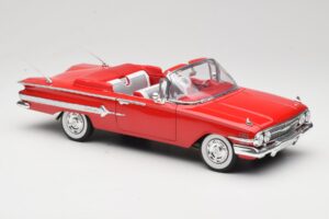 Chevrolet Impala カブリオレ レッド Welly 1:18 9864W メタル - 画像 6/8