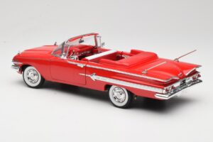 Chevrolet Impala カブリオレ レッド Welly 1:18 9864W メタル - 画像 7/8