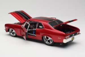 Chevrolet Nova SS Coupe レッド Maisto 1:18 31083-M1 メタル - 画像 5/8