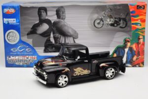 Chevrolet Old School Cody Project Truck & Chopper Set Joyride 1:18 33911 メタル - 画像 8/8