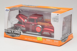 Chevrolet Pickup Bigtime Kustoms レッド Jada 1:24 96802 メタル - 画像 3/3