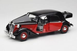 Citroen 15CV 6 Cyl ブラック & レッド Valmy Maisto 1:18 56009 メタル - 画像 2/8