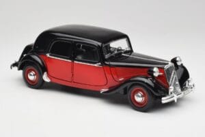 Citroen 15CV 6 Cyl ブラック & レッド Valmy Maisto 1:18 56009 メタル - 画像 6/8