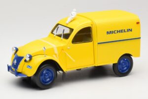 Citroen 2CV Fourgonnette Michelin Bibendum Norev 1:18 181502 メタル