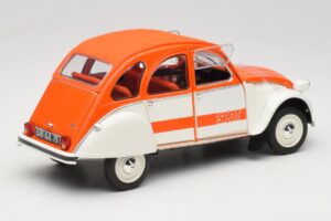 Citroen 2CV Spot オレンジ & ホワイト Solido 1:18 421183600 メタル - 画像 3/8