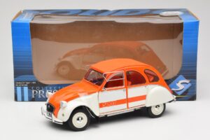Citroen 2CV Spot オレンジ & ホワイト Solido 1:18 421183600 メタル - 画像 8/8