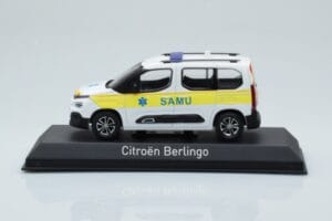 Citroen Berlingo Ambulance SAMU ホワイトイエロー Norev 1:43 155769 メタル