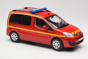 Citroen Berlingo II Pompiers レッド Norev 1:18 181641 メタル - 画像 4/6